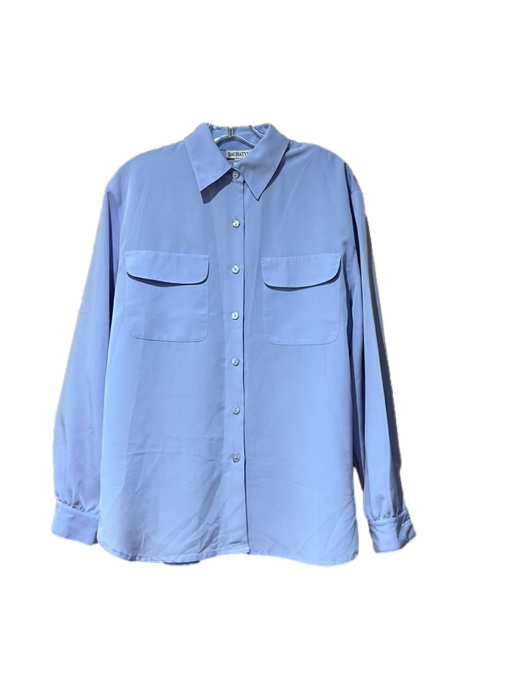 Laura Tyler Purple Button Down Blouse Women's